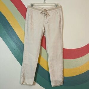 Anthropologie Pilcro and The Letterpress White Pants Tulip Hem Size 24